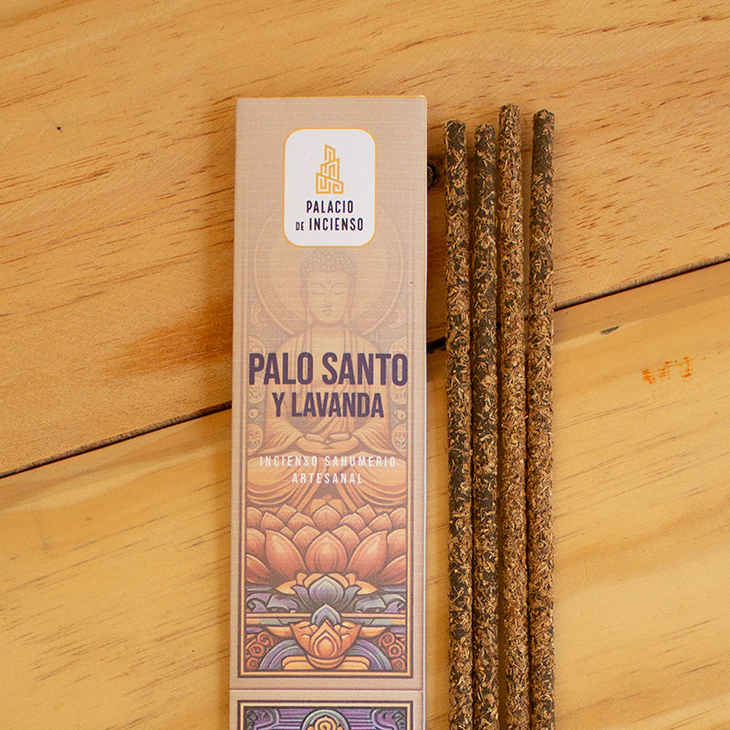 INCIENSO ARTESANAL DE PALO SANTO Y LAVANDA - PURIFICACIÓN Y ARMONÍA