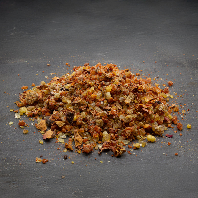 Incienso Cofrade Virgen del Rosario a granel en formatos de 1kg y 500g, aroma único ideal para pasos de Vírgenes y Cristos, perfecto para hermandades.