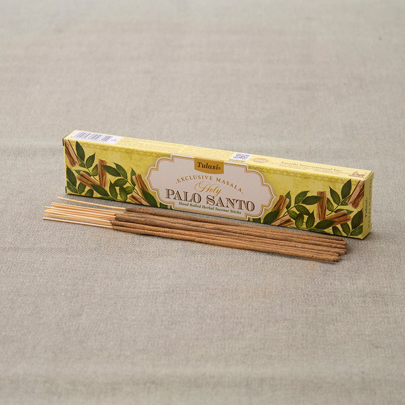 Incienso Palo Santo Masala Tulasi 15G en caja rectangular