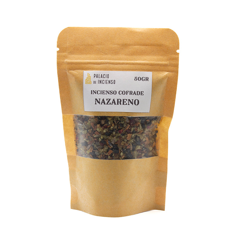 Incienso Cofrade Nazareno de 50g, aroma profundo floral para pasos de Semana Santa