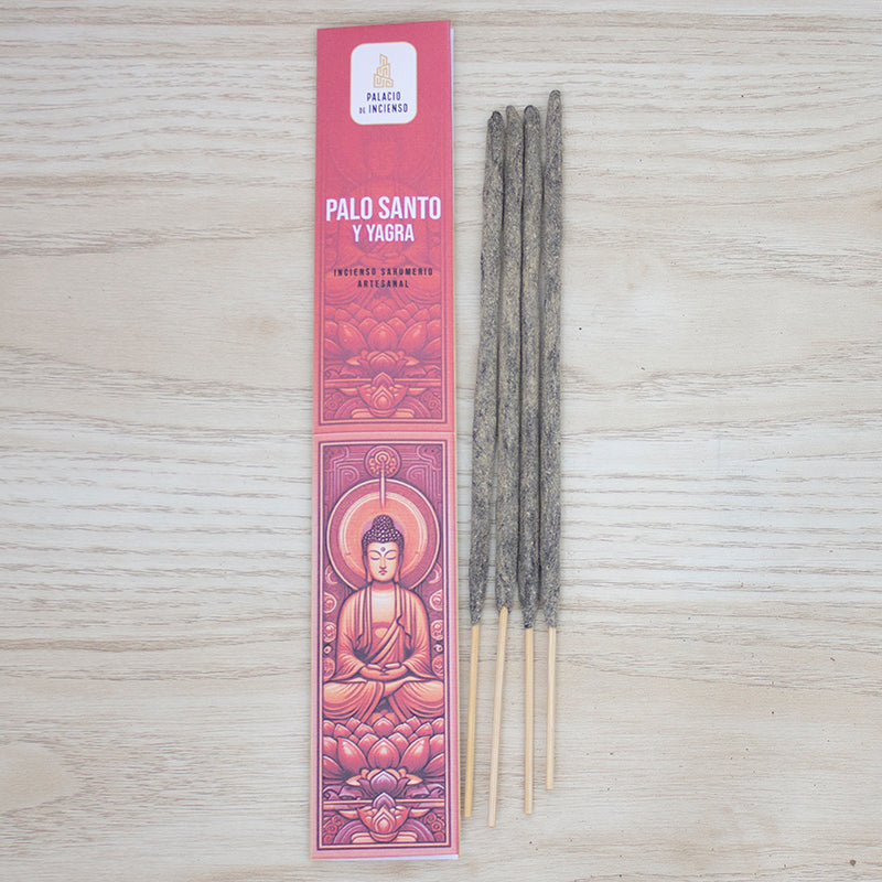 Incienso artesanal de Palo Santo y Yagra, varitas gruesas hechas a mano purifican y atraen prosperidad – mayoristas