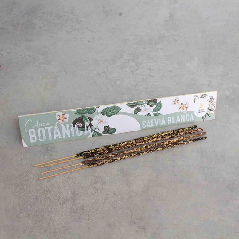 Incienso de salvia blanca artesanal, varita gruesa para purificación energética, venta mayorista