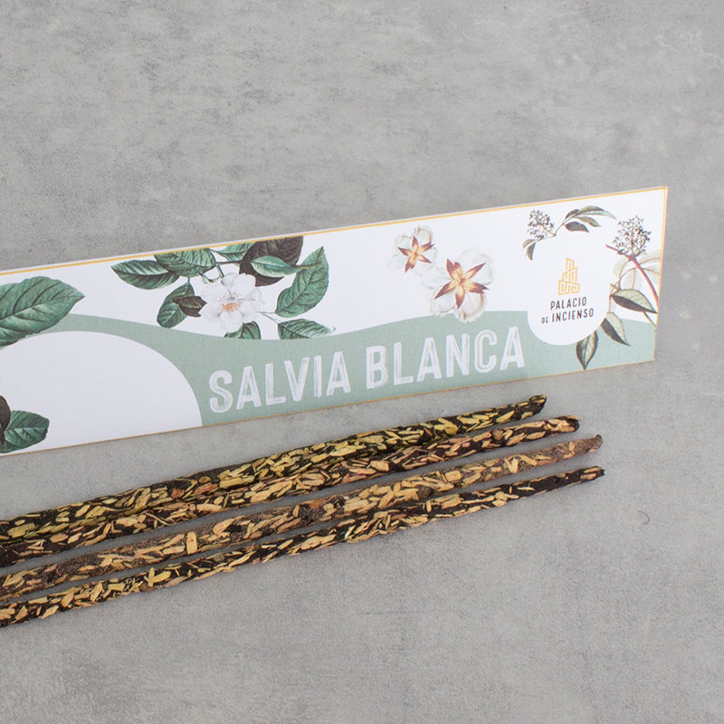 INCIENSO BOTÁNICO DE SALVIA BLANCA - PURIFICACIÓN ESPIRITUAL