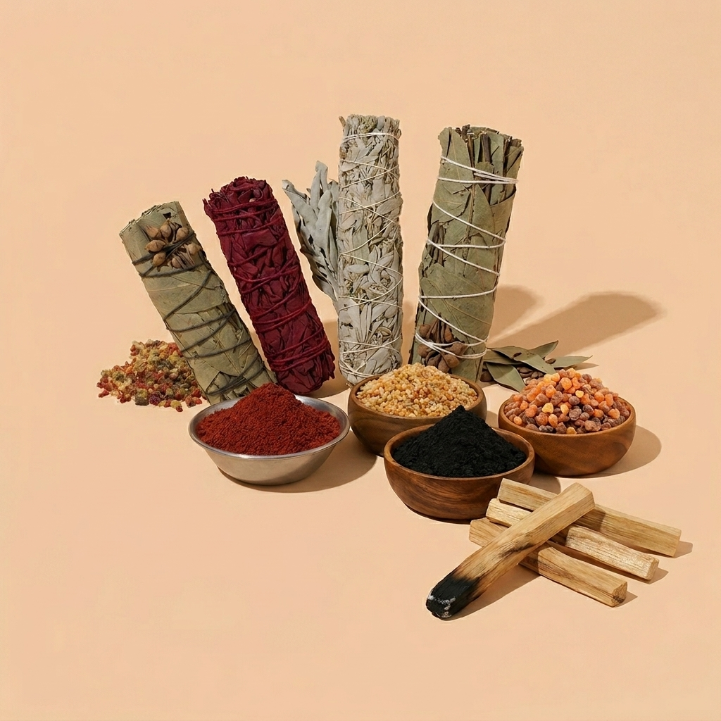 Inciensos en grano, Sahumerios, Palo Santo y Sándalo