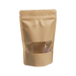Bolsa doypack con ventana y cierre zip resellable