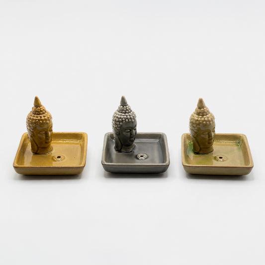 Incensario de cerámica con figura de Buda para venta al por mayor.