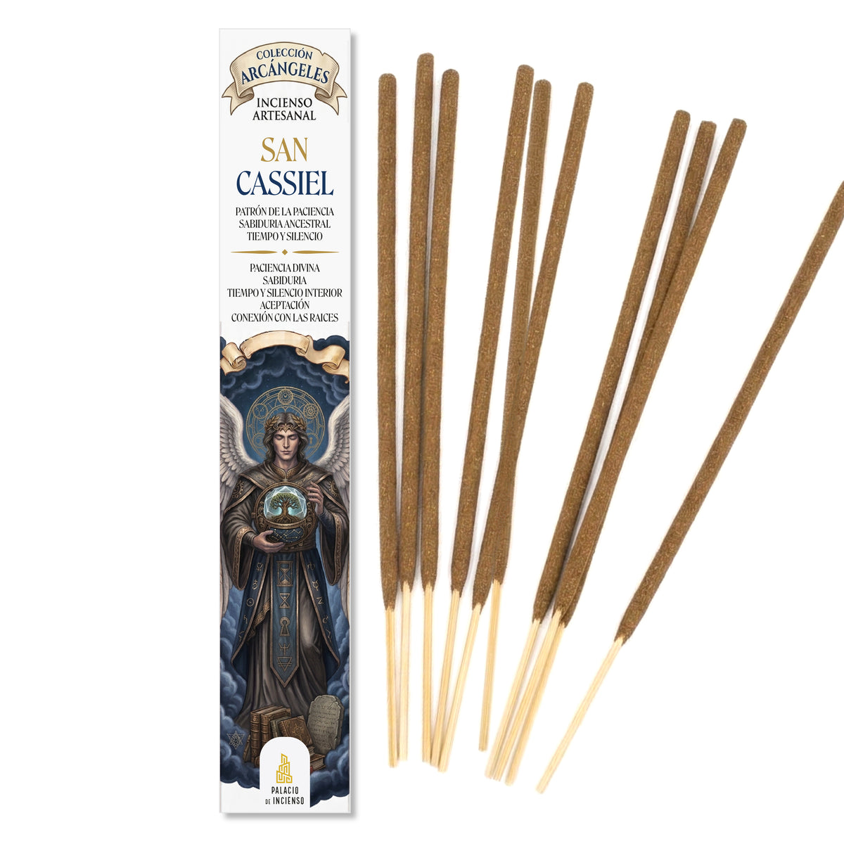 Incienso San Cassiel Arcángel al por mayor para tiendas esotéricas, karma y paciencia.