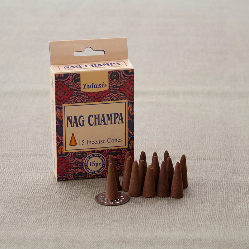 Incienso en cono Nag Champa en formato cono