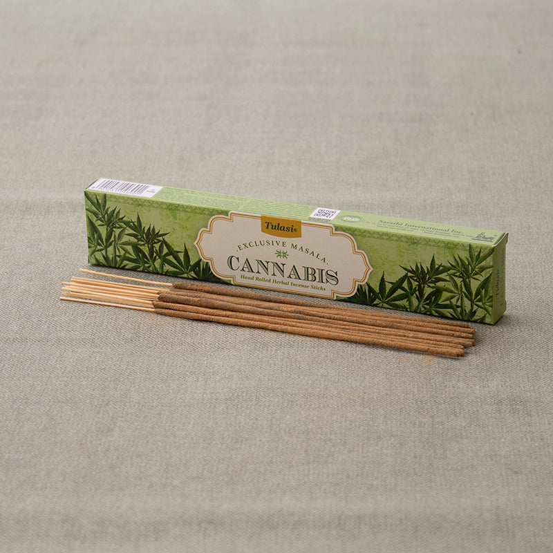 Incienso Cannabis Masala Tulasi 15G en caja de presentación