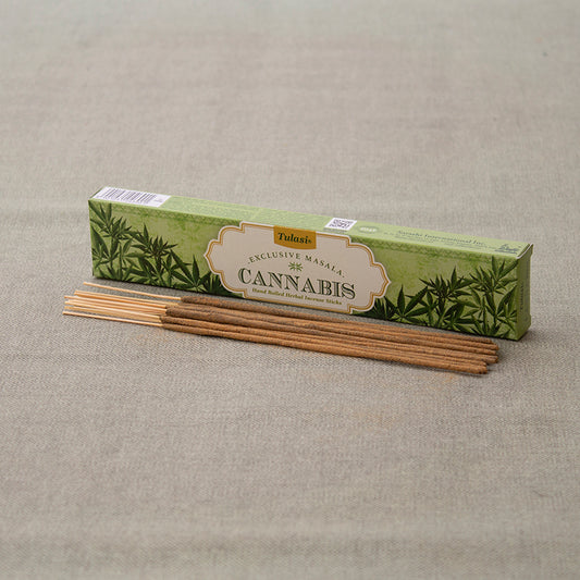 Incienso Cannabis Masala Tulasi 15G en caja de presentación