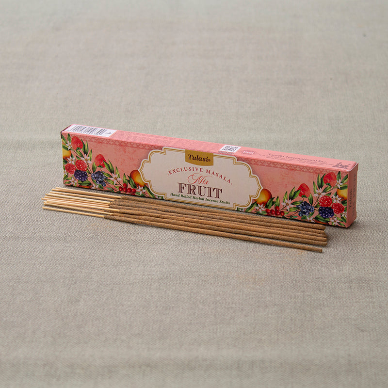 Incienso frutal Masala Tulasi 15G en caja receptora