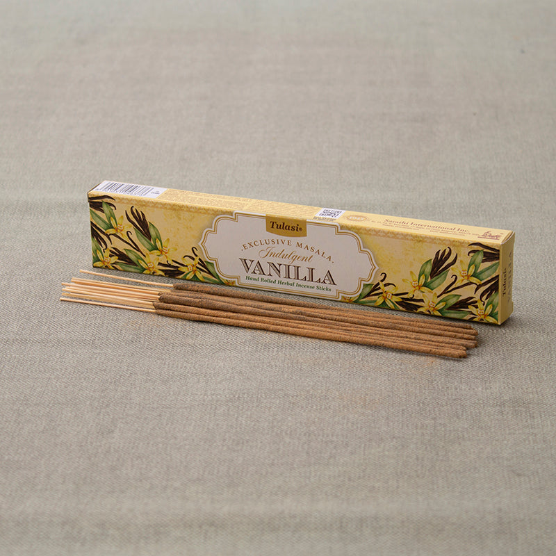 Incienso de vainilla Masala Tulasi 15 g en caja presentada para venta mayorista