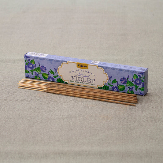 Caja de incienso violeta Masala Tulasi 15G