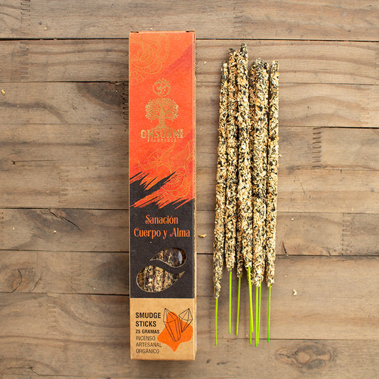Incienso Smudge Sanación Cuerpo y Alma 25g en formato de presentación esotérica