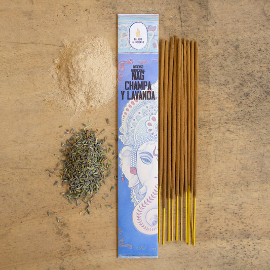 INCIENSO TRADICIONAL NAG CHAMPA Y LAVANDA