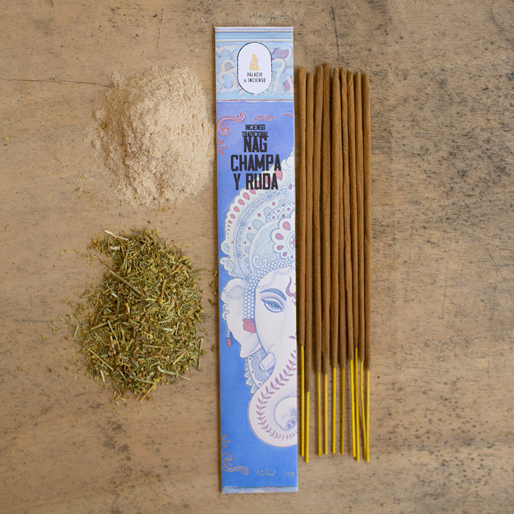 INCIENSO TRADICIONAL NAG CHAMPA Y RUDA