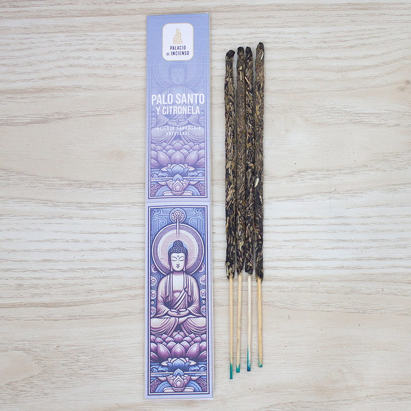 Incienso artesanal varitas gruesas de Palo Santo y citronela – purificación y protección energética al por mayor