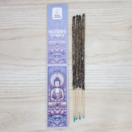 Incienso artesanal varitas gruesas de Palo Santo y citronela – purificación y protección energética al por mayor