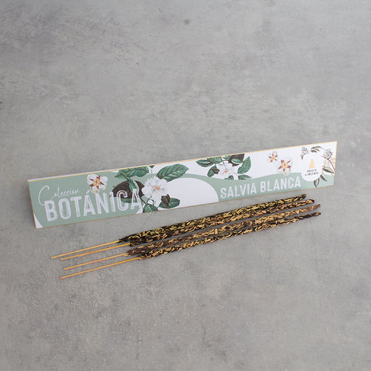 Incienso de salvia blanca artesanal, varita gruesa para purificación energética, venta mayorista