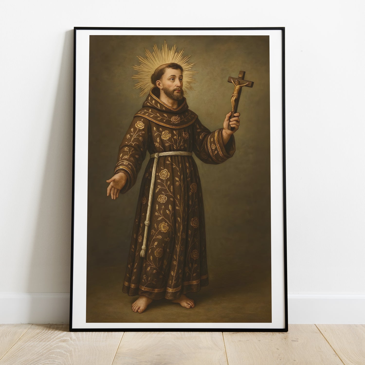 Lámina religiosa de San Francisco de Asís en alta calidad para venta mayorista