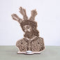 Altar de madera grabada de Nuestro Padre Jesús de la Sentencia Macarena con portavela de té para venta mayorista de artículos religiosos.